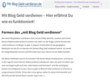 Tablet Screenshot of mit-blog-geld-verdienen.de